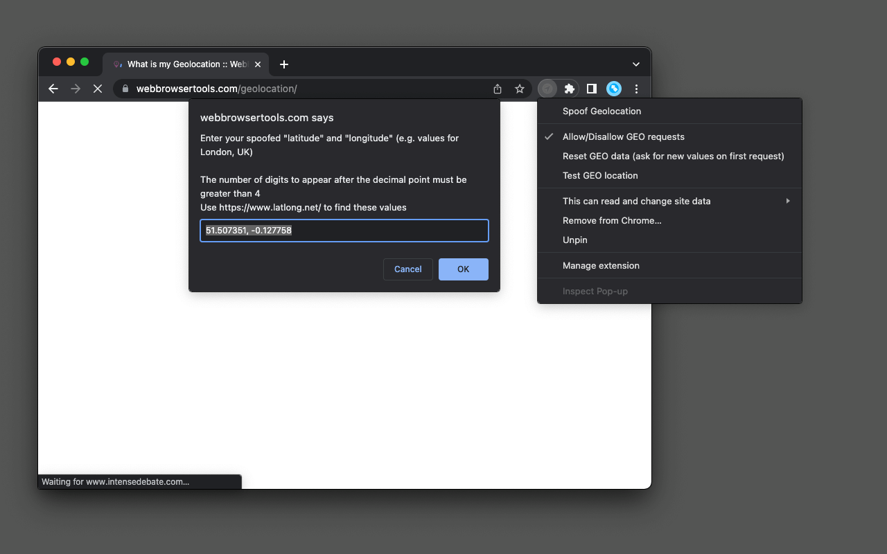Extension Screenshot